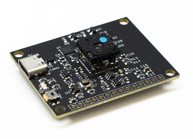 Carte tCam-Mini vue du dépôt GitHub, montrant le module caméra et l’électronique associée